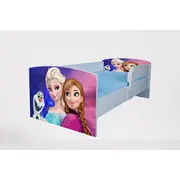 Pat Pentru Fetite 2-8 Ani Frozen 4, Cu Protectie Si Saltea SafeNest de 140x70 Cm Inclusa Ptv4682