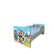 Pat Copii Mickey Si Prietenii 2 Model Sleepy 2-8 ani Cu Saltea SafeNest 140x70 Cm  Ptv6103