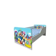 Pat Copii Mickey Si Prietenii 2 Model Sleepy 2-12 ani Cu Saltea SafeNest 160x80 Cm  Ptv6108