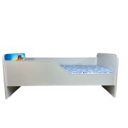 Pat Copii Paw Patrol Blue Model Sleepy 2-12 ani Cu Saltea SafeNest 160x80 Cm  Ptv5659