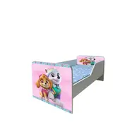 Pat Copii Paw Patrol Pink Model Sleepy 2-12 ani Cu Saltea SafeNest 160x80 Cm  Ptv6157