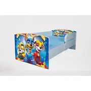 Pat Pentru Copii 2-12 Ani Paw Patrol Space, Cu Protectie Si Saltea SafeNest de 160x80 Cm Ptv4693