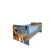 Pat Copii Scooby Doo Model Sleepy 2-16 ani Cu Saltea SafeNest 180x80 Cm Ptv6258