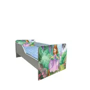 Pat Copii Sofia 3 Model Sleepy 2-6 ani Cu Saltea SafeNest 130x60 Cm Ptv6309