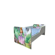 Pat Copii Sofia 3 Model Sleepy 2-6 ani Cu Saltea SafeNest 130x60 Cm Ptv6309