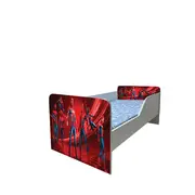 Pat Copii Spiderman 3 Model Sleepy 2-6 ani Cu Saltea SafeNest 130x60 Cm Ptv6388