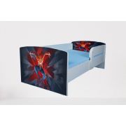 Patut pentru copii 2-8 ani Spiderman 8, Cu Protectie si saltea de 140x70 Cm inclusa Ptv4832