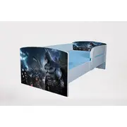 Patuc pentru baietei imprimat cu personajul Batman, cu protectie si saltea inclusa de 130x60 Cm Ptv1966