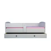 Patut pentru baieti 2-6 ani Cars, Cu Protectie si saltea de 130x60 Cm Ptv1672