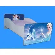 Pat pentru fete 2-8 ani Elsa, model cu saltea de 140x70 Cm Ptv4085
