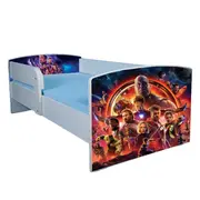 Patut pentru baieti 2-6 ani Eroi Avengers, Cu Protectie si saltea de 130x60 Cm Ptv1690