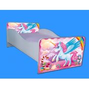 Pat fete 2-12 ani Micii Ponei, cu saltea inclusa de 160x80 Cm Ptv4232