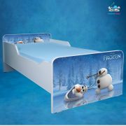 Pat pentru copii 2-12 ani Olaf, cu saltea inclusa de 160x80 Cm Ptv3646