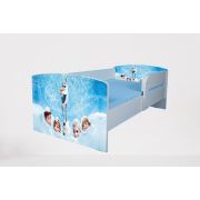 Pat fete 2-12 ani Olaf 1, Cu Protectie si saltea de 160x80 Cm inclusa Ptv3894