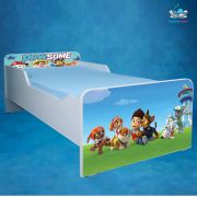 Pat Pentru Copii 2-12 Ani Paw Patrol 2 Cu Saltea SafeNest de 160x80 Cm Inclusa Ptv3582