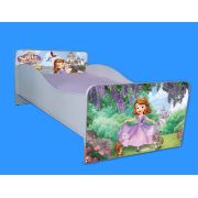 Pat pentru fete 2-16 ani Printesa Sofia, cu saltea de 180x80 Cm inclusa Ptv4102