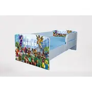 Pat baieti 2-12 ani Roblox,cu Protectie si saltea inclusa de 160x80 Cm Ptv3700