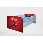 Pat pentru baieti 2-16 ani Spiderman 2, Cu Protectie si saltea de 180x80 Cm inclusa Ptv3850