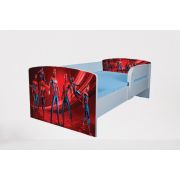 Patut pentru baieti 2-6 ani Spiderman 3, Cu Protectie si saltea inclusa de 130x60cm Ptv1916