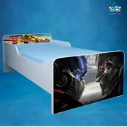 Pat baieti 2-12 ani Transformers, model cu saltea de 160x80 Cm inclusa Ptv3620