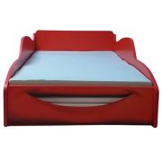 Pat Copii In Forma De Masina Fulger Car 2-16 ani Cu Saltea Inclusa 180x80 Cm  CMG4394