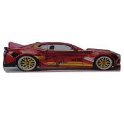 Pat Copii In Forma De Masina Iron Car 2-12 ani Cu Saltea Inclusa 160x80 Cm  CMG4406
