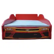 Pat Copii In Forma De Masina Iron Car 2-16 ani Cu Saltea Inclusa 180x80 Cm  CMG4407