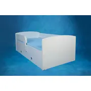 Pat pentru fete 2-6 ani Personalizat Minnie, Cu Protectie si saltea de 130x60 Cm Ptv2787