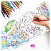 Poster de colorat - aventurile animalutelor