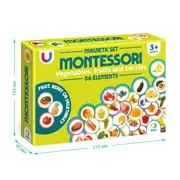 Set magneti montessori - fructe si legume