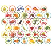 Set magneti montessori - fructe si legume