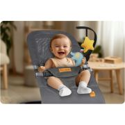 Balansoar pentru copii 2 in 1 cu jucarii, nukido 705200, gri edeedi705200
