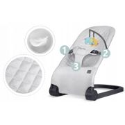 Balansoar pentru copii 2 in 1 cu jucarii, nukido 705201, gri deschis edeedi705201