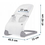 Balansoar pentru copii 2 in 1 cu jucarii, nukido 705201, gri deschis edeedi705201