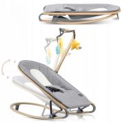 Balansoar pentru copii 2 in 1 cu jucarii, nukido 705300, gri edeedi705300