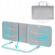 Bariera de protectie pentru pat 120 x 44 x 41 cm nukido 722500 -gri edeedi722500