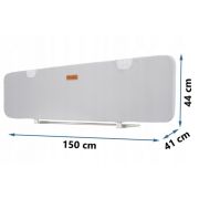 Bariera de protectie pentru pat 150 x 44 x 41 cm nukido 722600 -gri edeedi722600