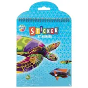 Carte de activitati cu stickere pe numere Moxy GR100113 BBJGR100113_Albastru