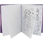 Carte de colorat Besties cu abtibilduri si creioane colorate Grafix GR140003 BBJGR140003_Initiala