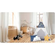 Cort de joaca pentru copii cu lumini si 3 pernite nukido 120 x 120 x 165 cm - bleumarin edeedi740424