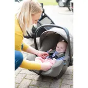 Joie - scoica auto i-snug 2 cu tetiera reglabila, 40-75 cm, moonlight, testata adac si certificata r129 bbbc1817camnl000