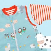 Sac de dormit cu picioruse si maneca lunga detasabila Farmyard 90 cm + manseta 3.5 Tog BBXCJ972-35FSN