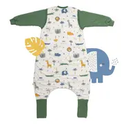 Sac de dormit cu picioruse si maneca lunga detasabila Jungle 120 cm + manseta 2.5 Tog BBXCJ435-25FSN