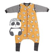 Sac de dormit cu picioruse si maneca lunga detasabila Panda 100 cm + manseta 2.5 Tog BBXCJ783-25FSN