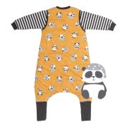 Sac de dormit cu picioruse si maneca lunga detasabila Panda 90 cm + manseta 3.5 Tog BBXCJ782-35FSN
