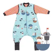 Sac de dormit cu picioruse si maneca lunga detasabila Pirate 80 cm + manseta 2.5 Tog BBXCJ261-25FSN