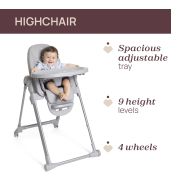 Scaun de masa Chicco Polly Armonia Steel, 0luni+ CHC8714005-8