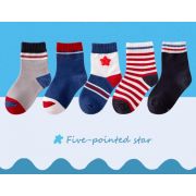 Set 5 perechi de sosetele modele diverse pentru baietei adskk2022-8-c23