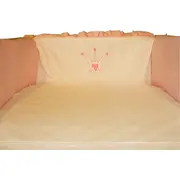 Aparatoare Laterala Cu Broderie Princess Roz 120x60 - MYK00003957