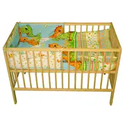 Lenjerie MyKids Dino Verde 4 Piese 120x60 - MYK00004238